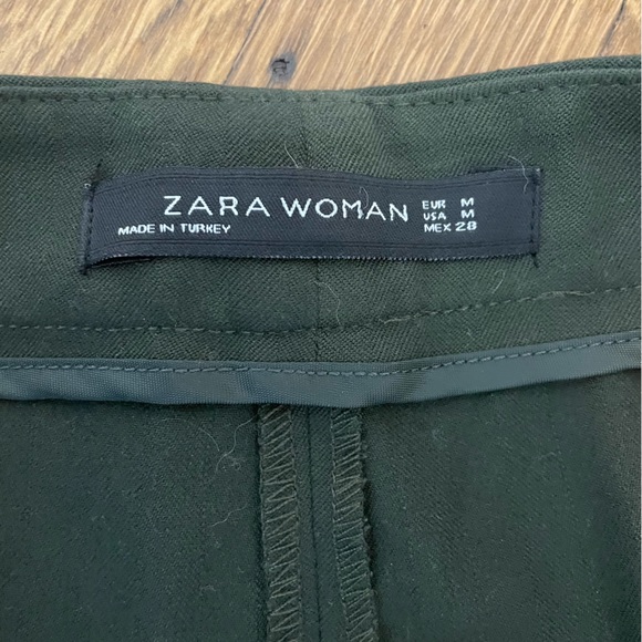 Zara High Waisted Unique Pleated Wide Leg Pants - Picture 4 of 8